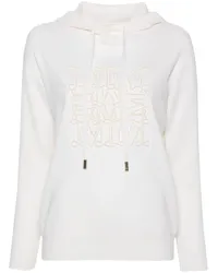 Max Mara Hoodie mit Logo-Prägung Nude