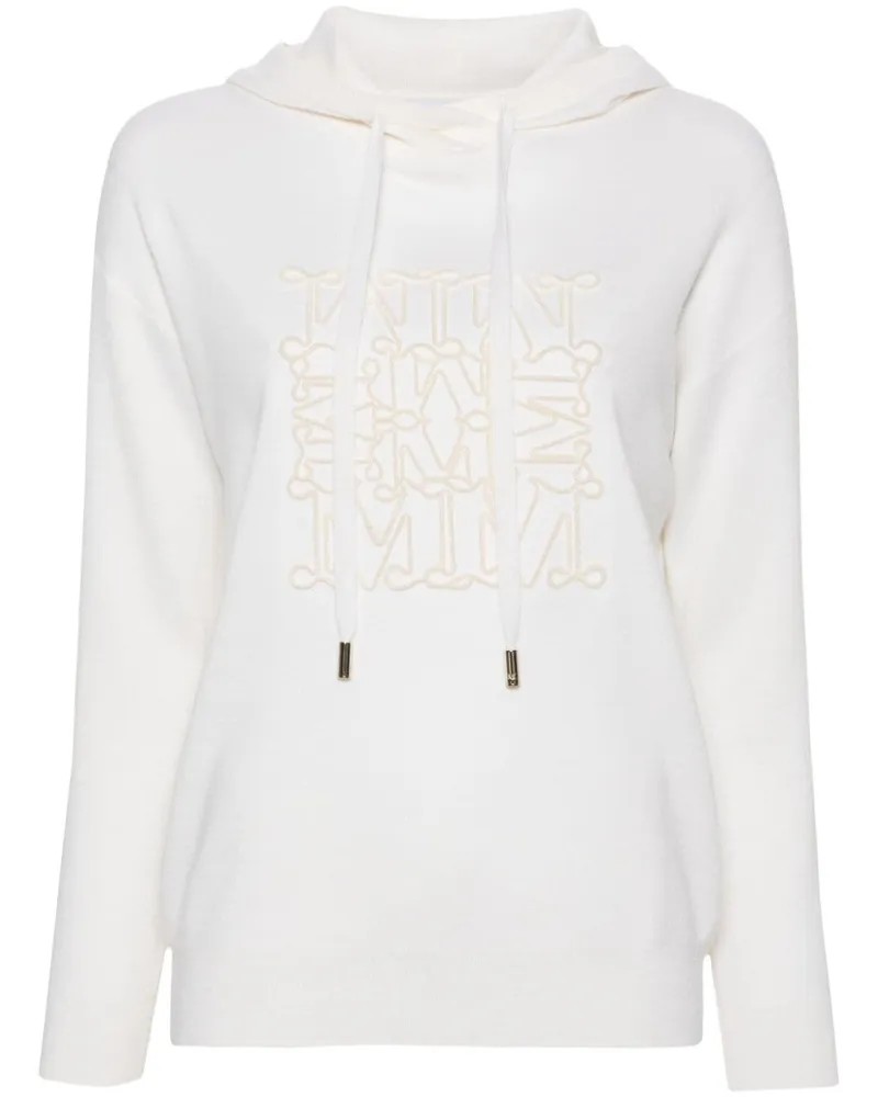 Max Mara Hoodie mit Logo-Prägung Nude