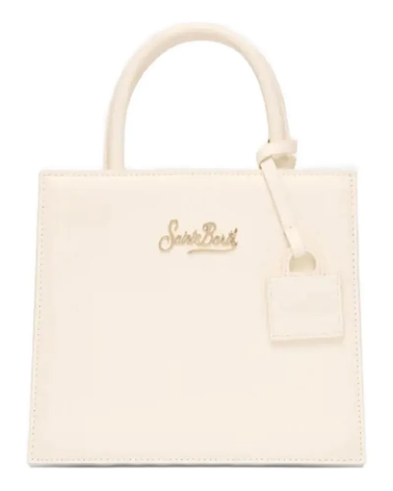 MC2 Saint Barth mini leather tote bag - Nude Nude