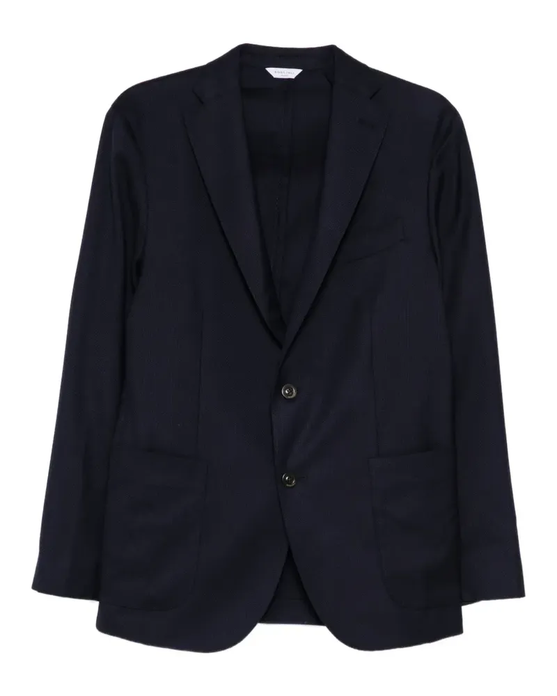 Boglioli linen K-jacket - Blau Blau