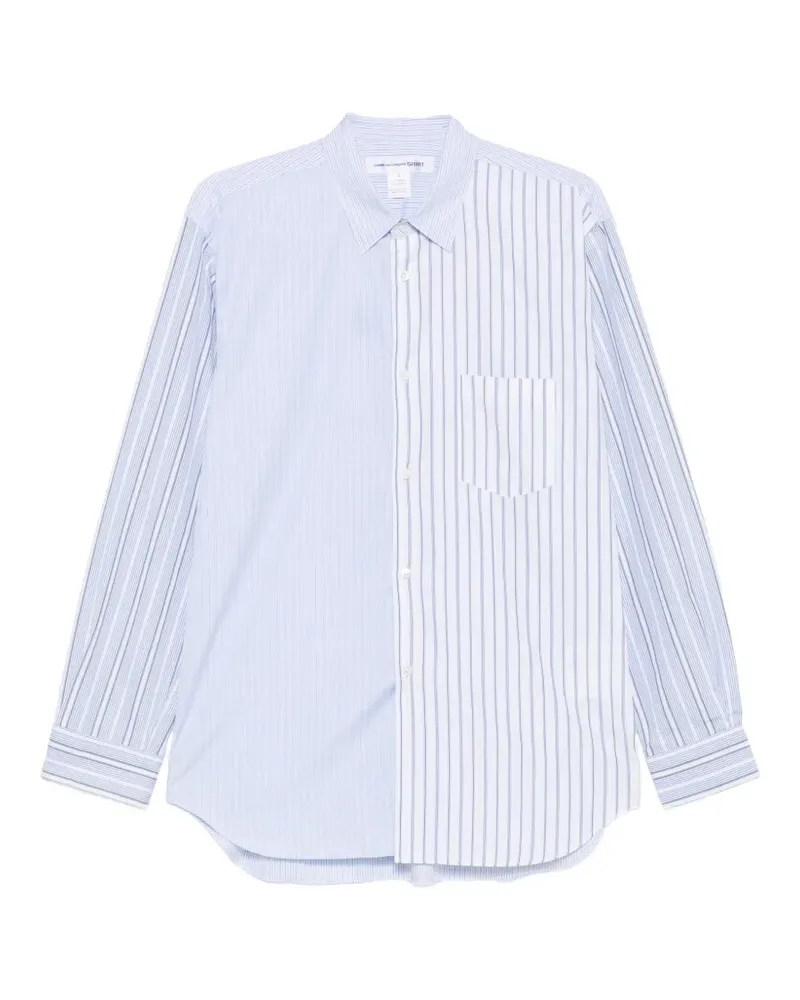 Comme des Garçons Gestreiftes Hemd - Blau Blau
