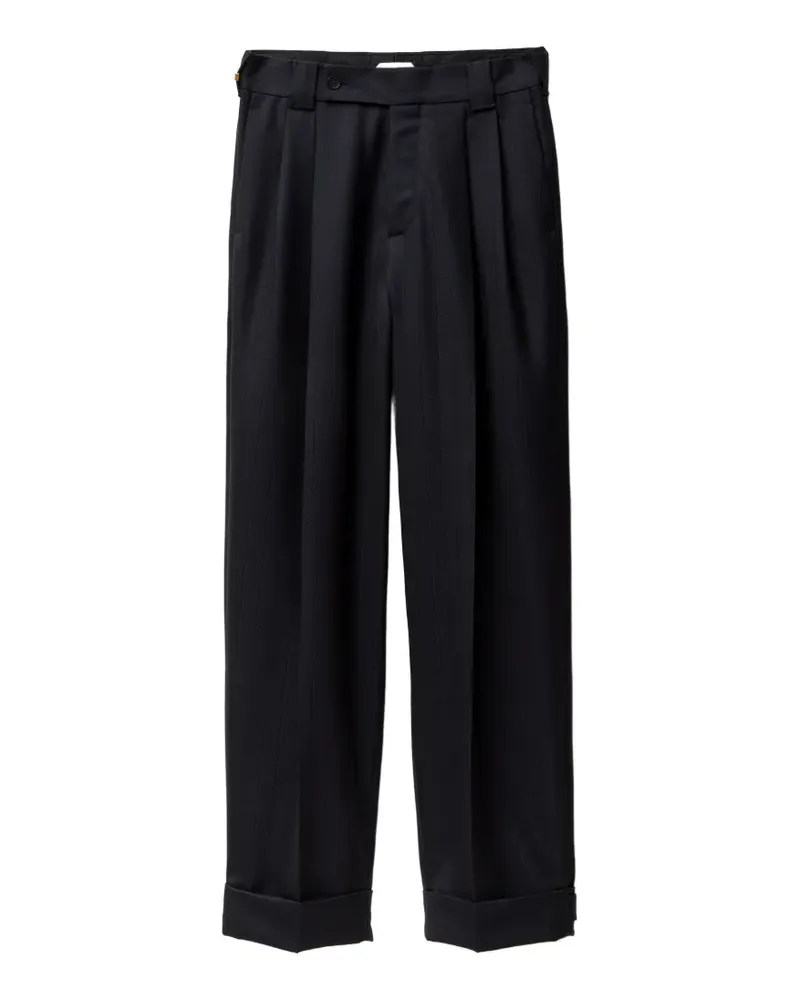 Versace Oversized-Hose mit Nadelstreifen - Blau Blau