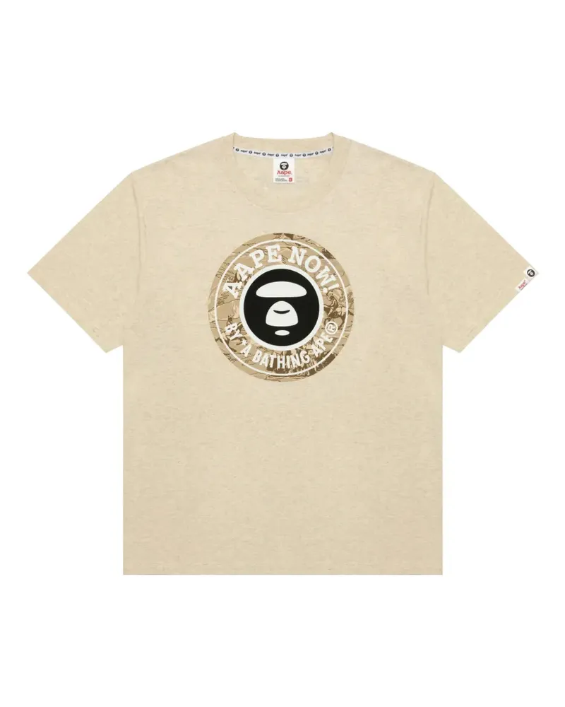 BAPE graphic T-shirt - Nude Nude
