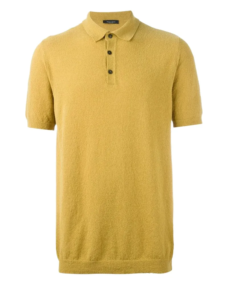 Roberto Collina Klassisches Poloshirt - Gelb Gelb