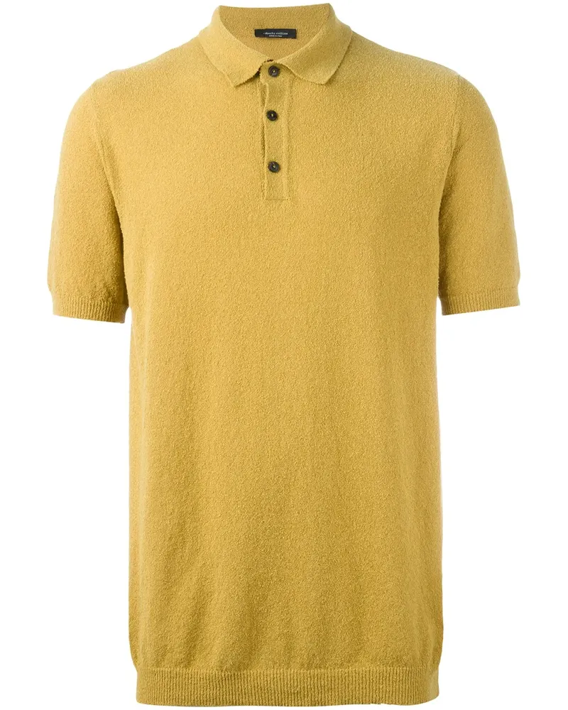 Roberto Collina Klassisches Poloshirt - Gelb Gelb