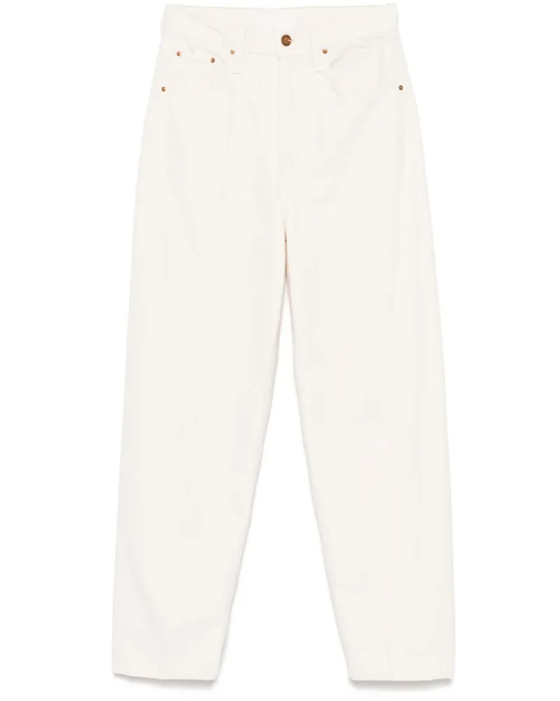 Mother The Peeler Ankle Jeans - Nude Nude