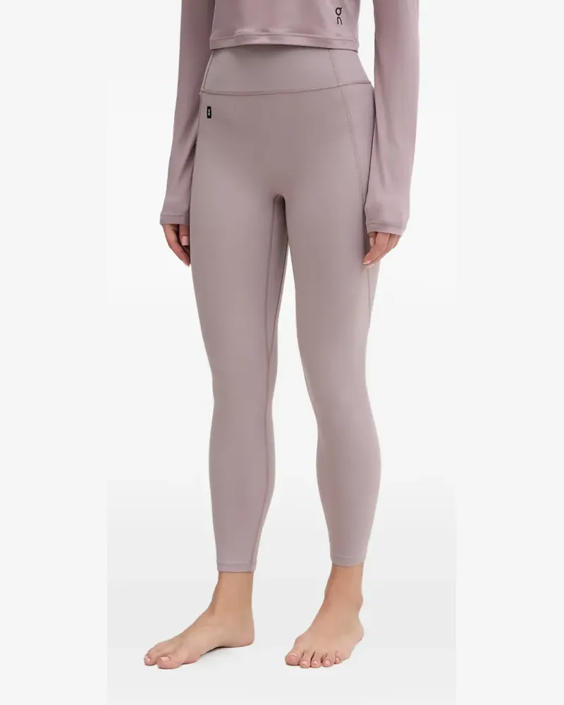 ON Leggings mit Logo-Patch - Violett Violett