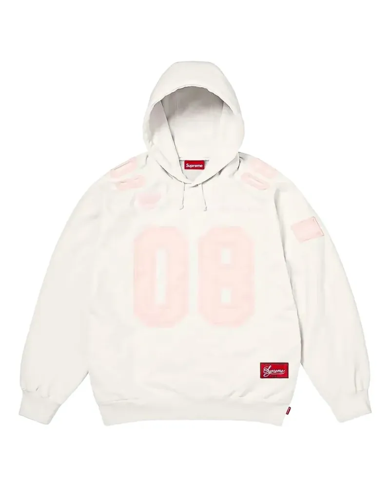 Supreme Being logo-patch hoodie - Weiß Weiß