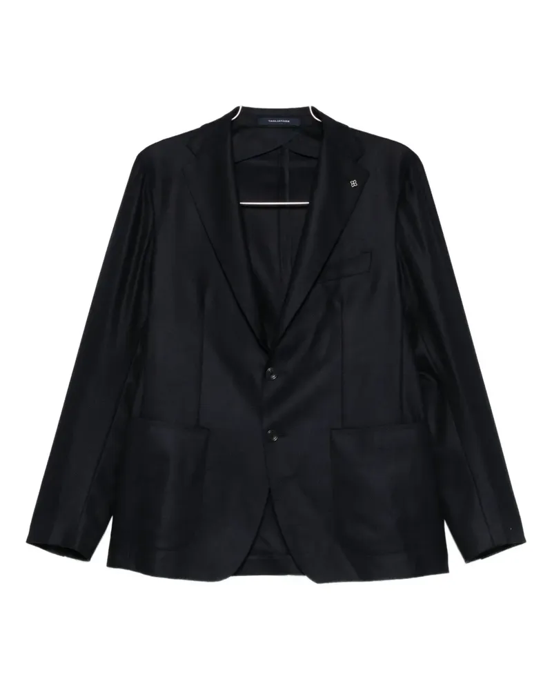 Tagliatore notched-lapel single-breasted blazer - Blau Blau