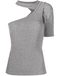 RTA Asymmetrisches T-Shirt Grau