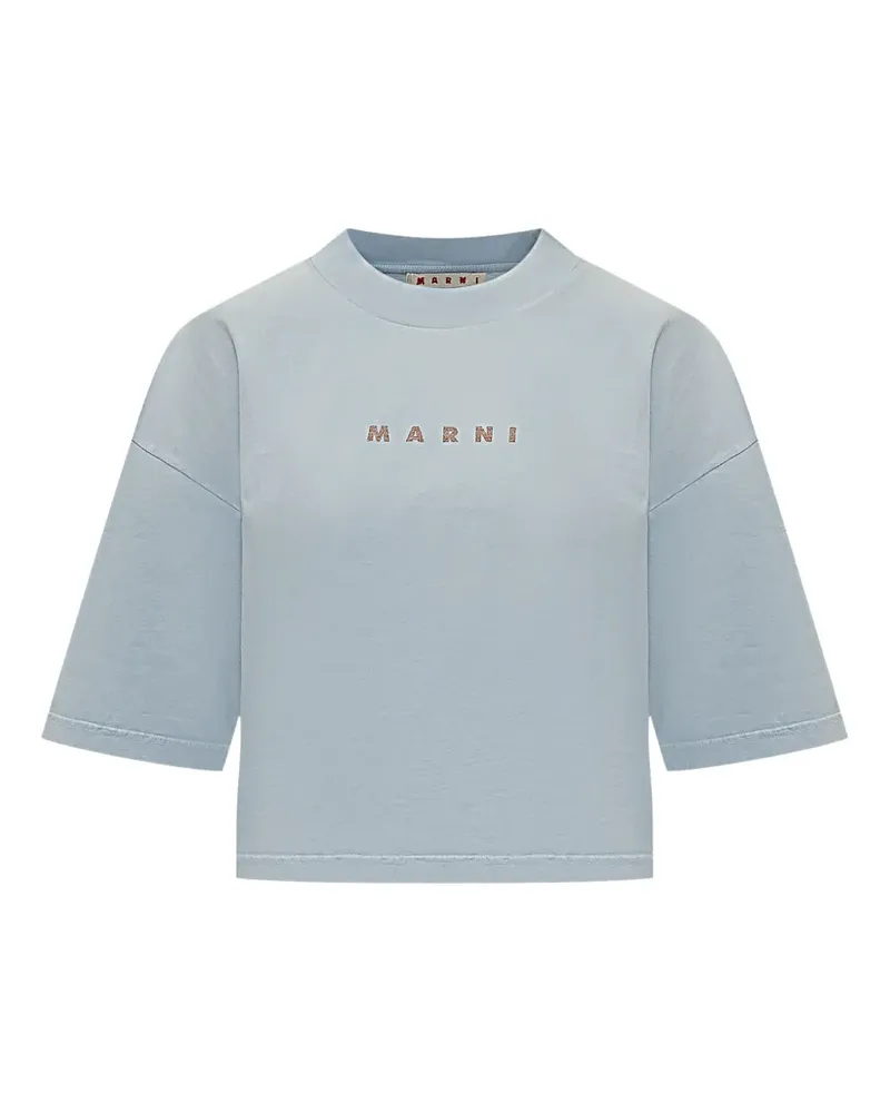 Marni cropped T-shirt - Violett Violett