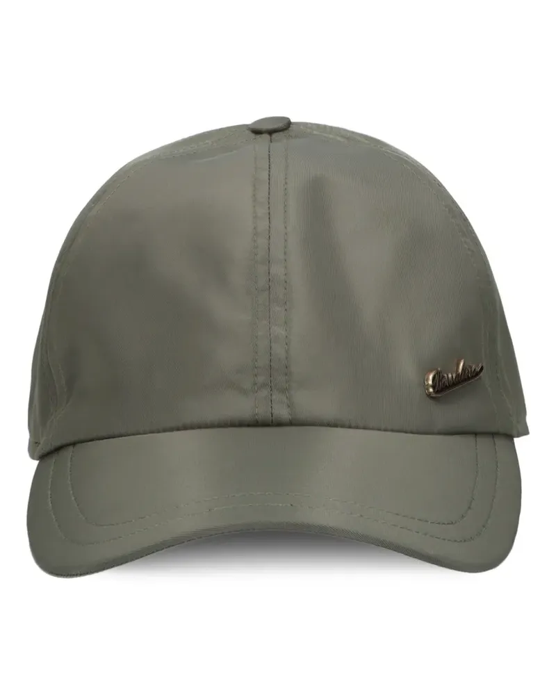 Borsalino logo-plaque baseball cap - Grün Grün