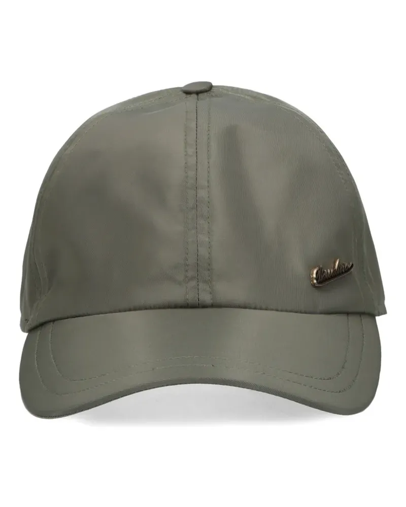 Borsalino logo-plaque baseball cap - Grün Grün