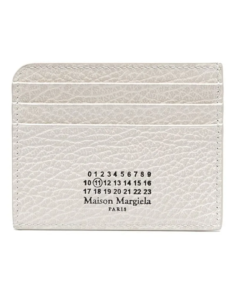 Maison Margiela Kartenetui mit Nummern-Print Weiß