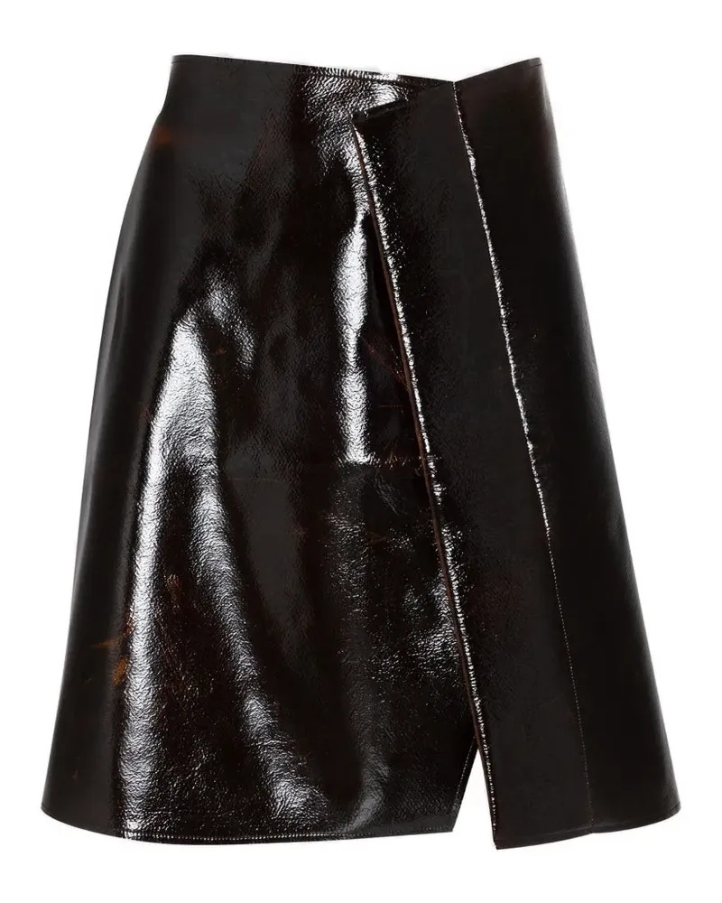 Roksanda Ilincic Adil wrap-style mini skirt - Braun Braun