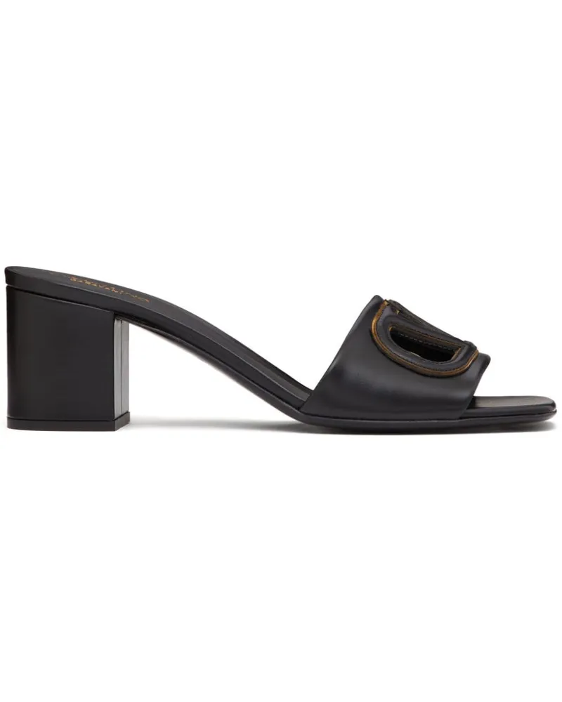 Valentino Garavani VLogo Sandalen mit Cut-Out 60mm - Schwarz Schwarz