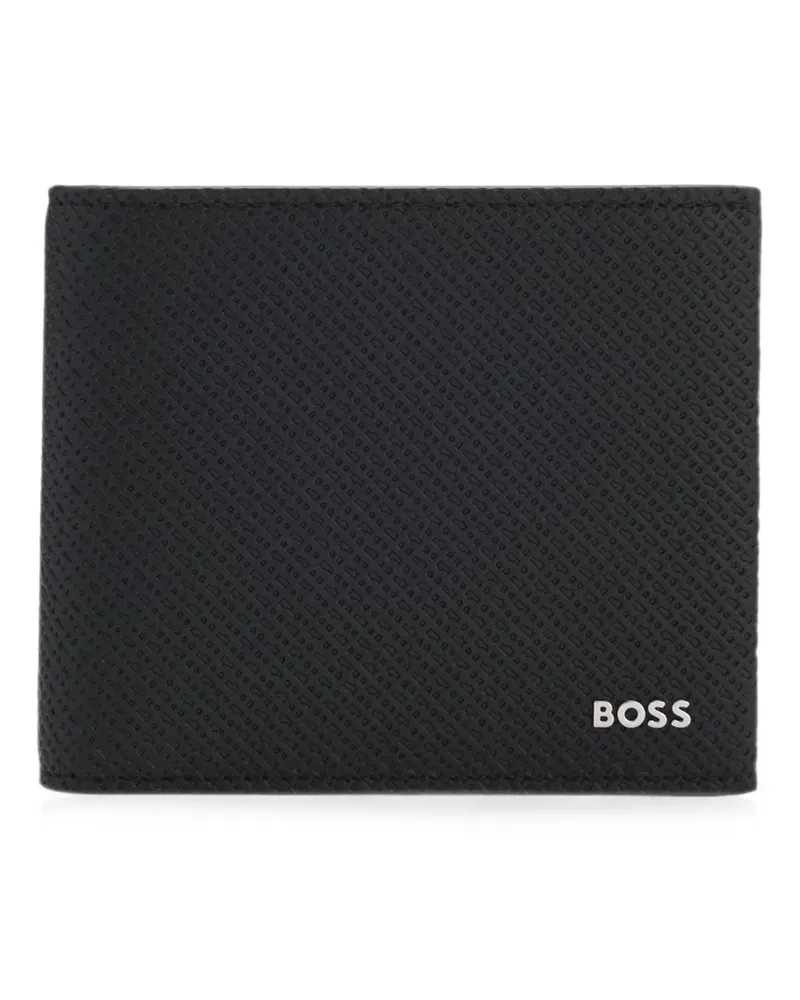 HUGO BOSS Portemonnaie mit Logo-Schild - Schwarz Schwarz