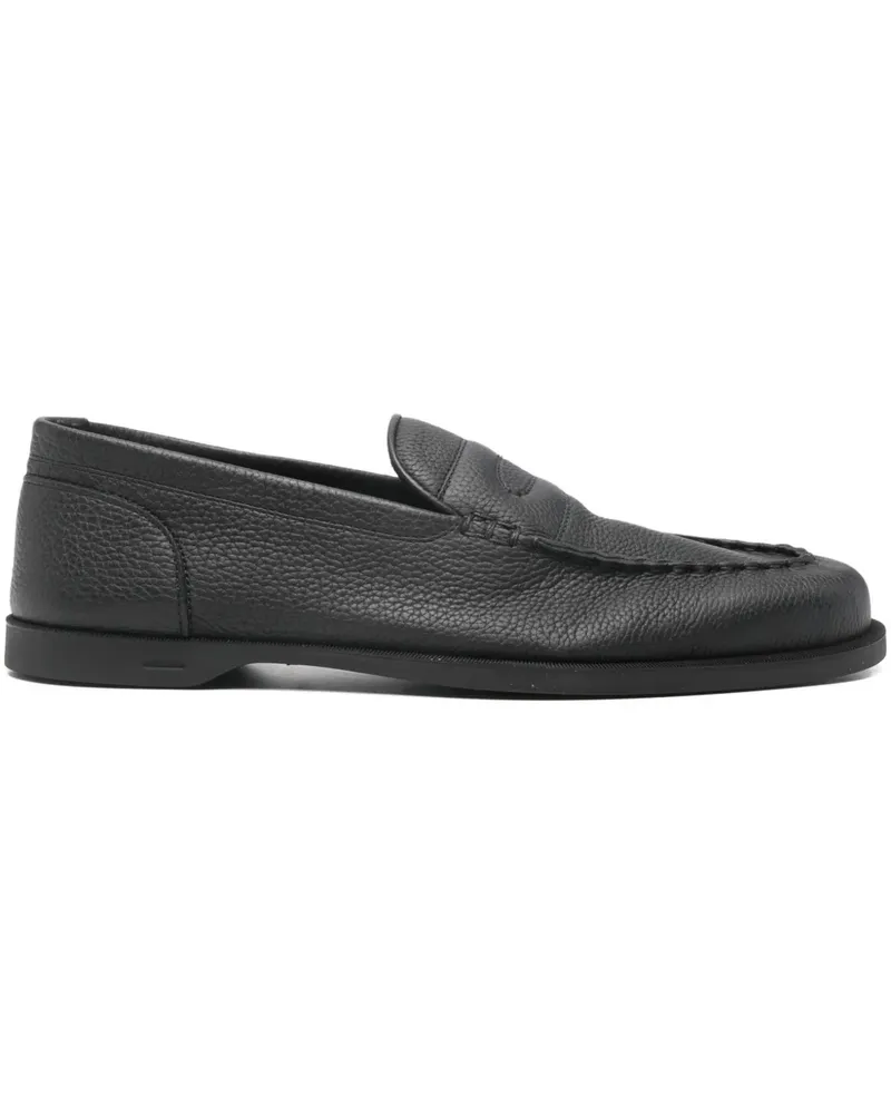 John Lobb Loafer mit paspelierten Nähten - Schwarz Schwarz
