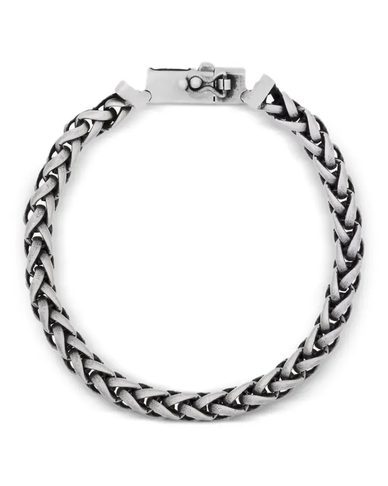 Saint Laurent Armband mit Flechtkette - Silber Silber