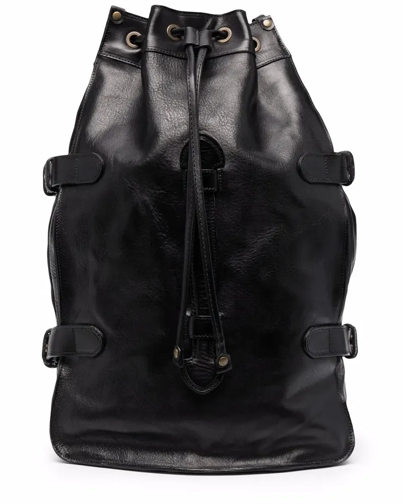 Officine Creative Italia Rucksack mit Kordelzug - Schwarz Schwarz