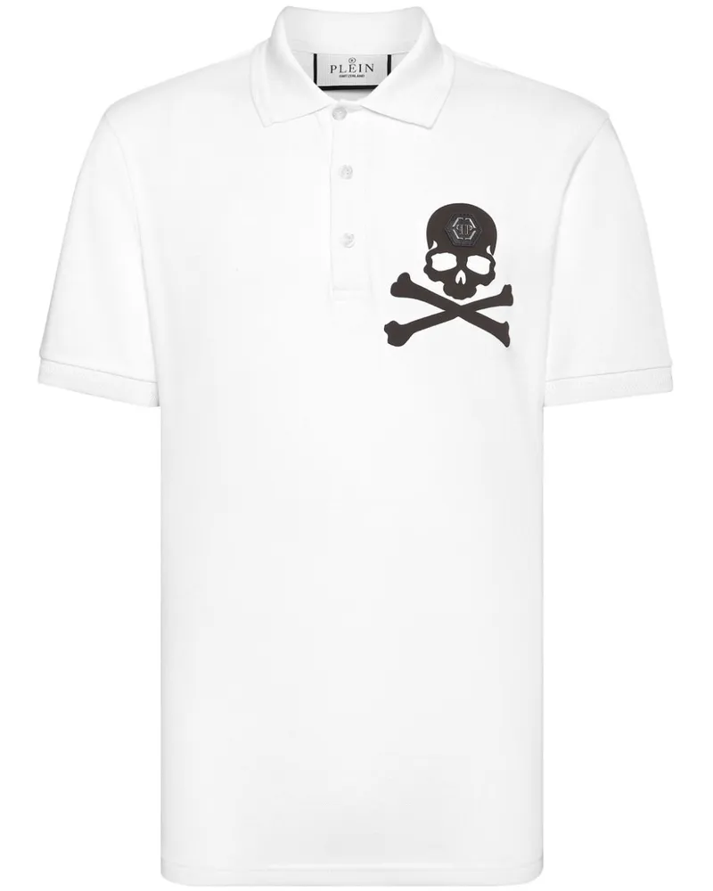 Philipp Plein Poloshirt mit Logo-Print - Weiß Weiß