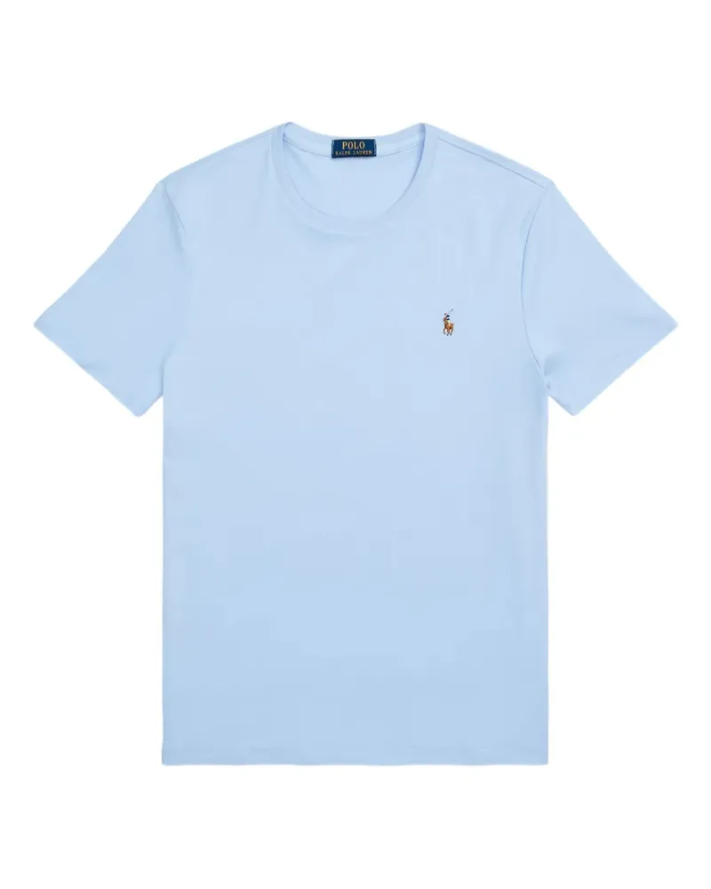 Ralph Lauren embroidered-logo T-shirt - Blau Blau