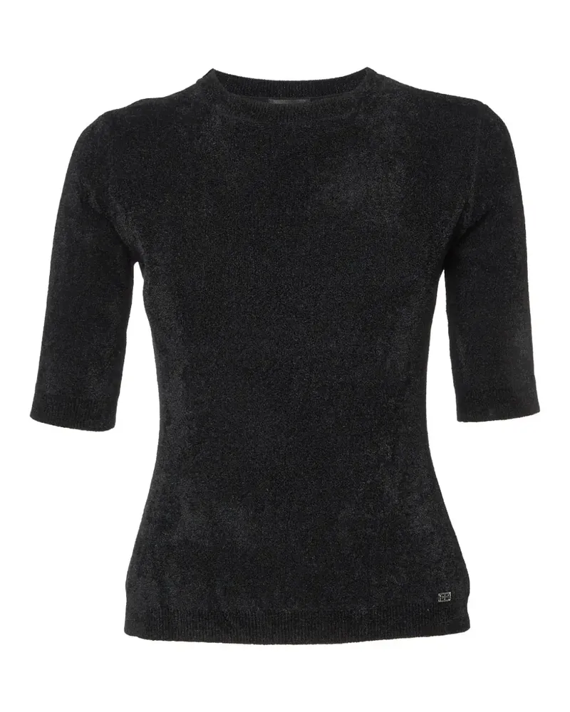 Elisabetta Franchi Pullover mit rundem Ausschnitt - Schwarz Schwarz