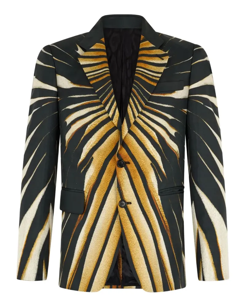 Roberto Cavalli Gestreiftes Sakko - Gold Gold