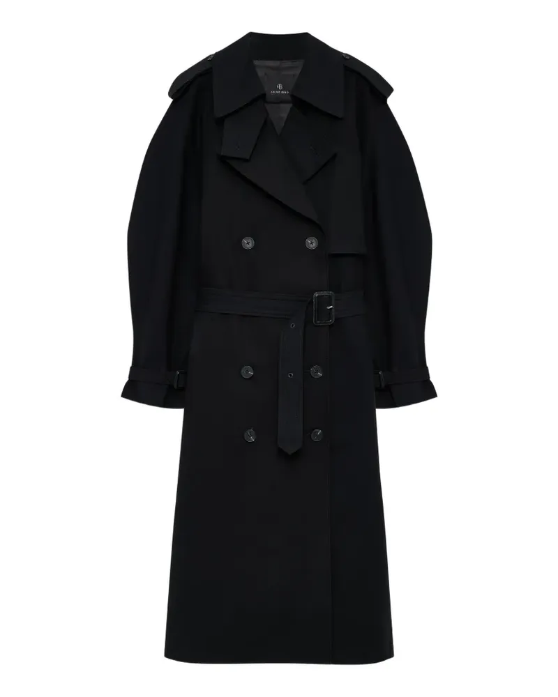 Anine Bing Pascale maxi trench - Schwarz Schwarz