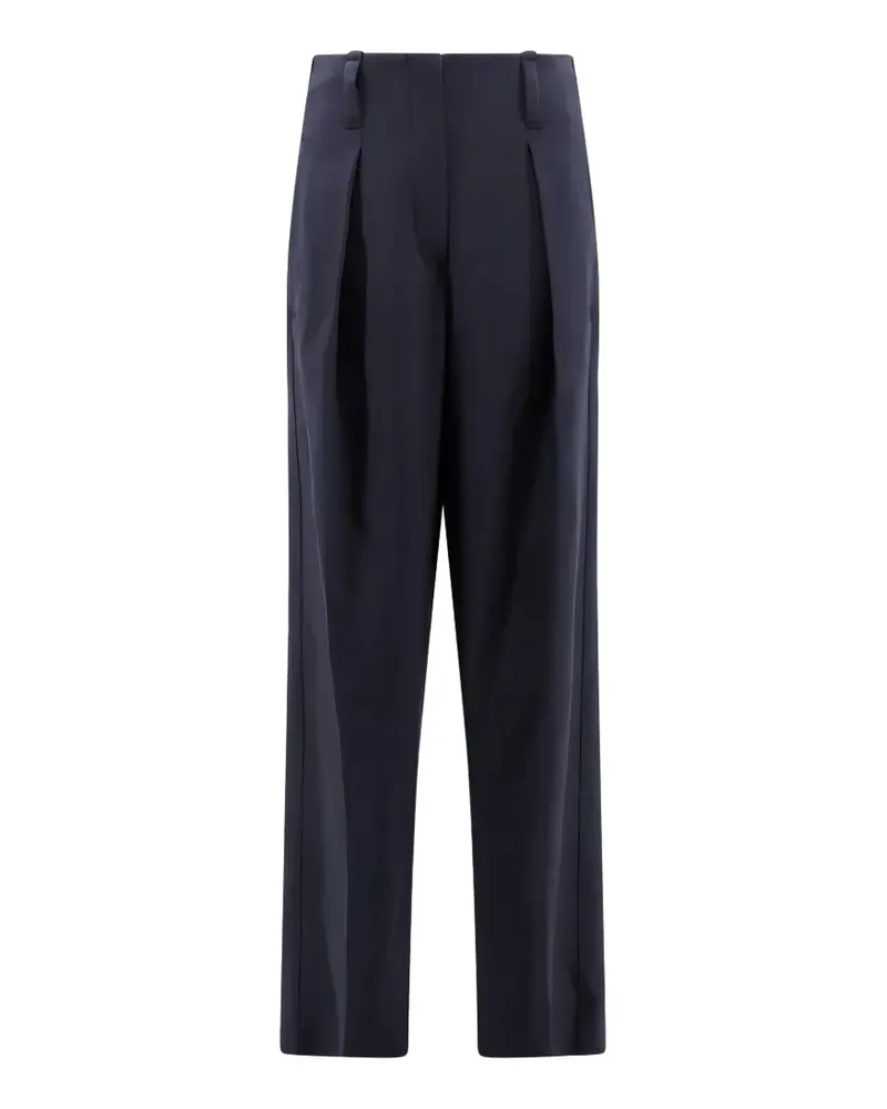 Brunello Cucinelli pleated high-waisted trousers - Blau Blau