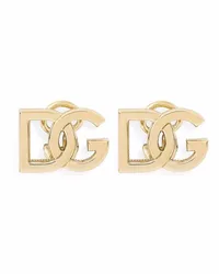 Dolce & Gabbana 18kt Gelbgoldohrringe mit Logo Gold