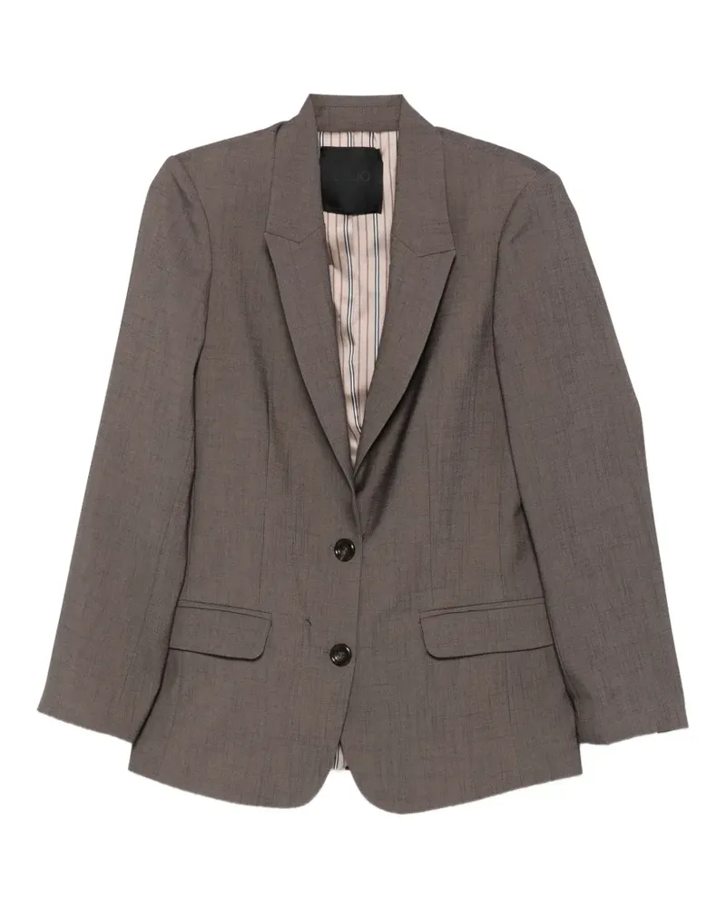 Liu Jo single-breasted pocket blazer - Braun Braun