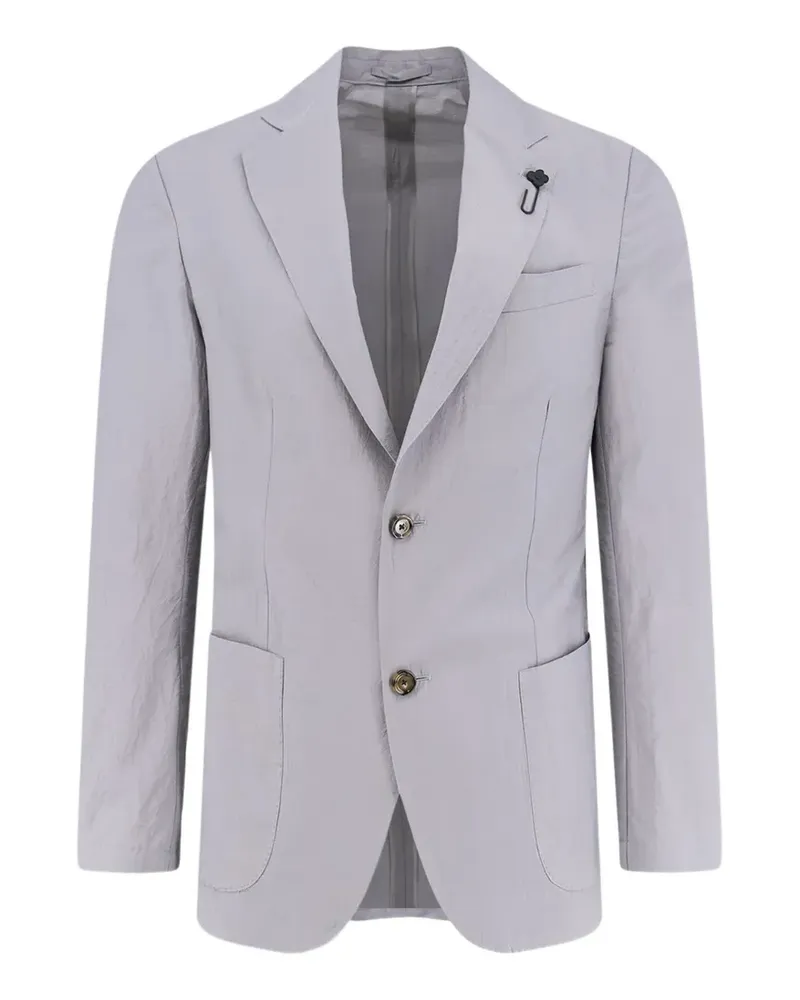 LARDINI pin-detail single-breasted blazer - Grau Grau