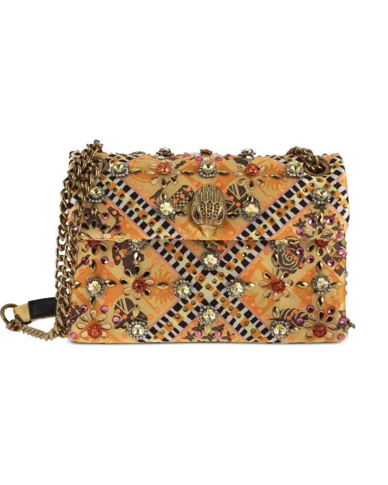 Kurt Geiger Kensington crystal-embellished shoulder bag - Gelb Gelb