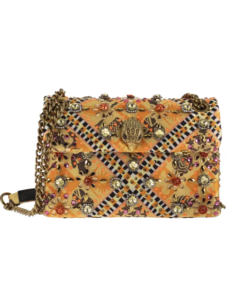 Kurt Geiger Kensington crystal-embellished shoulder bag - Gelb Gelb