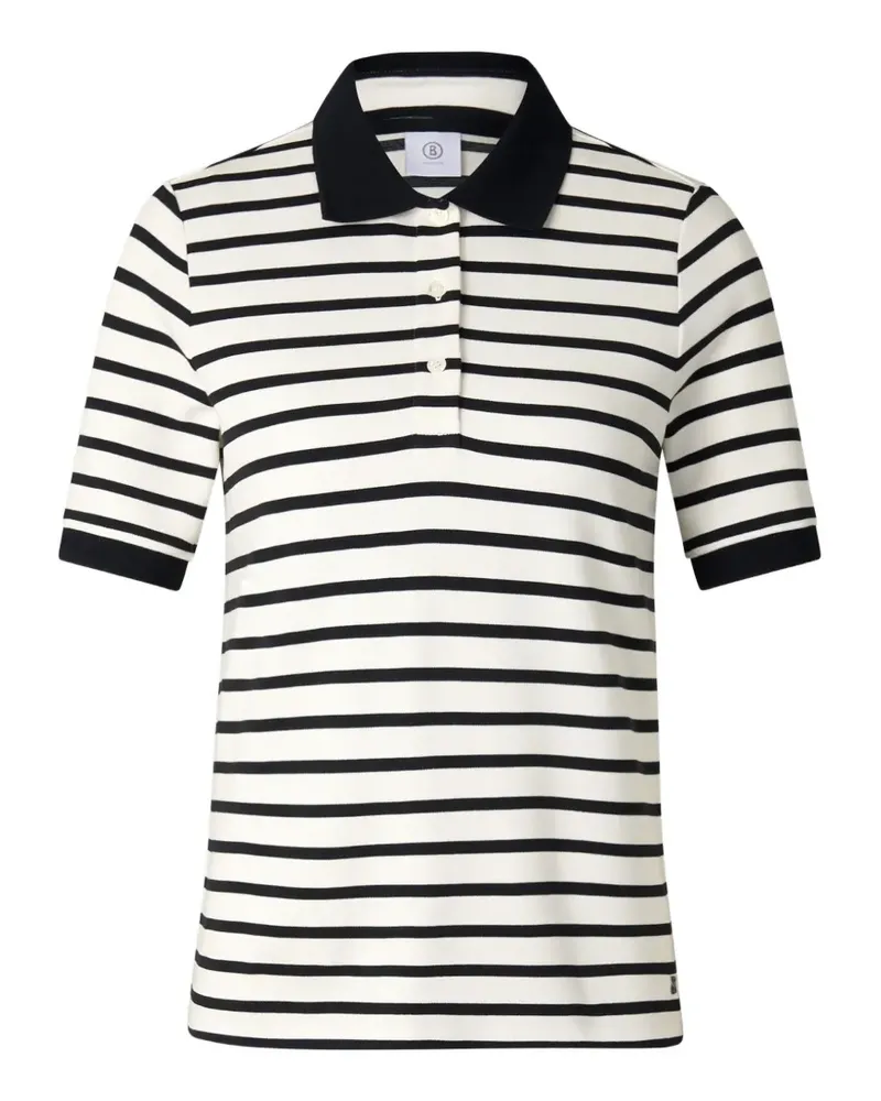 Bogner Gestreiftes Rea Poloshirt - Weiß Weiß