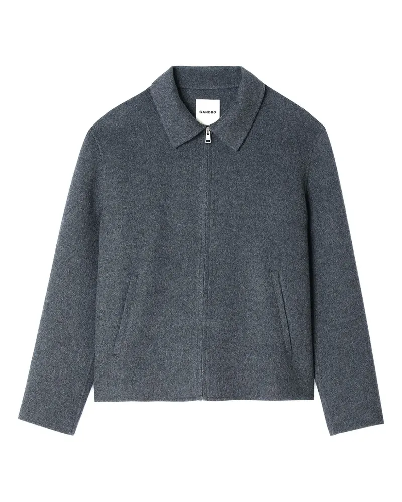 Sandro Hemdjacke mit Reißverschluss - Grau Grau