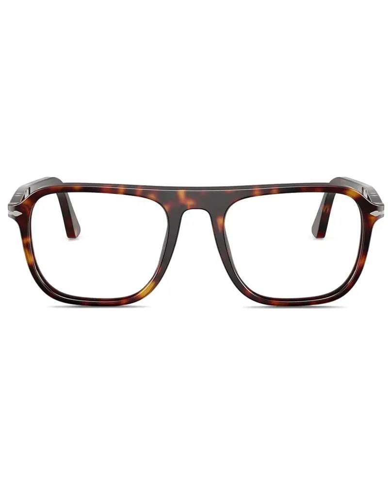 Persol Jacques Brille mit Oversized-Gestell - Braun Braun