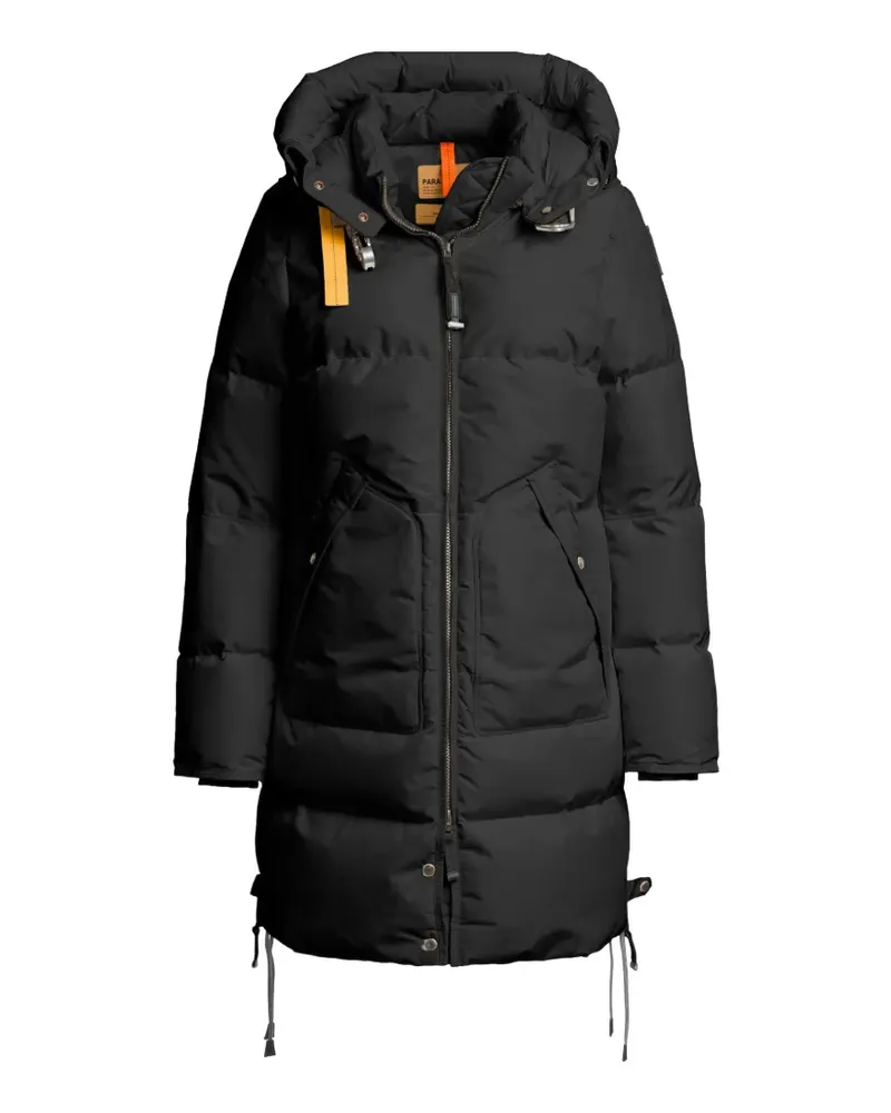 Parajumpers Long Bear Parka mit Kapuze - Schwarz Schwarz