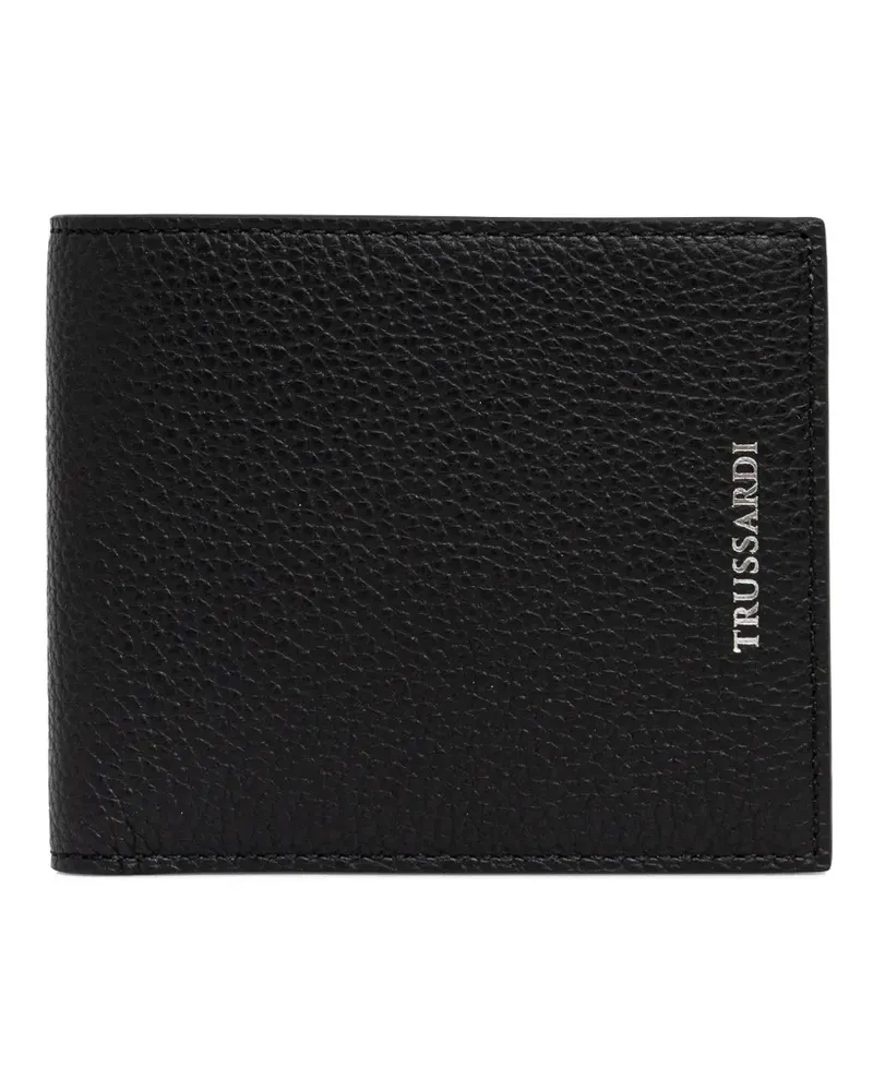 Trussardi Cartera Portemonnaie mit Logo - Schwarz Schwarz