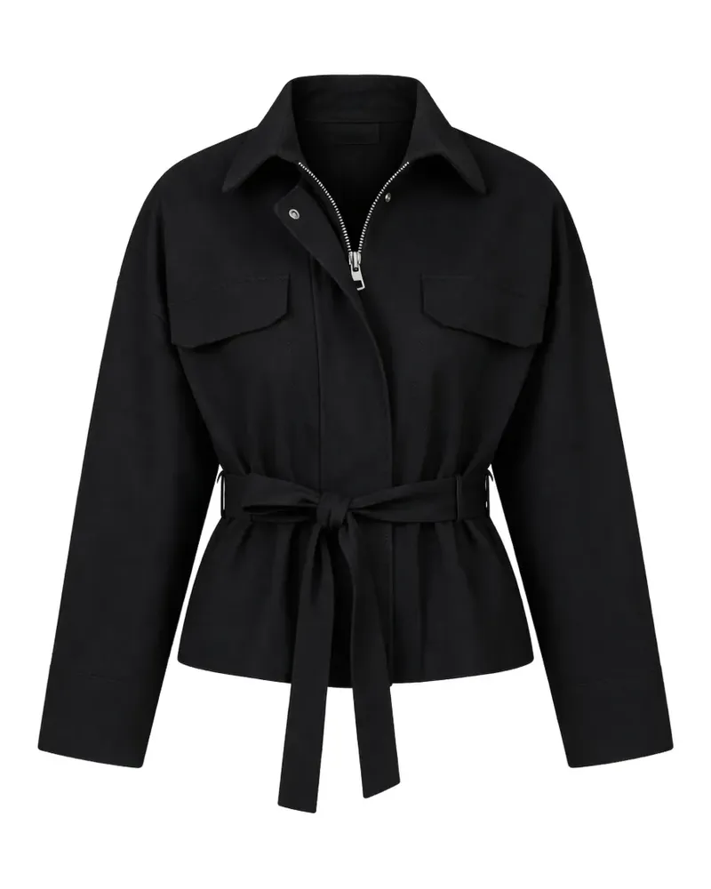 Theory belted pocket jacket - Schwarz Schwarz