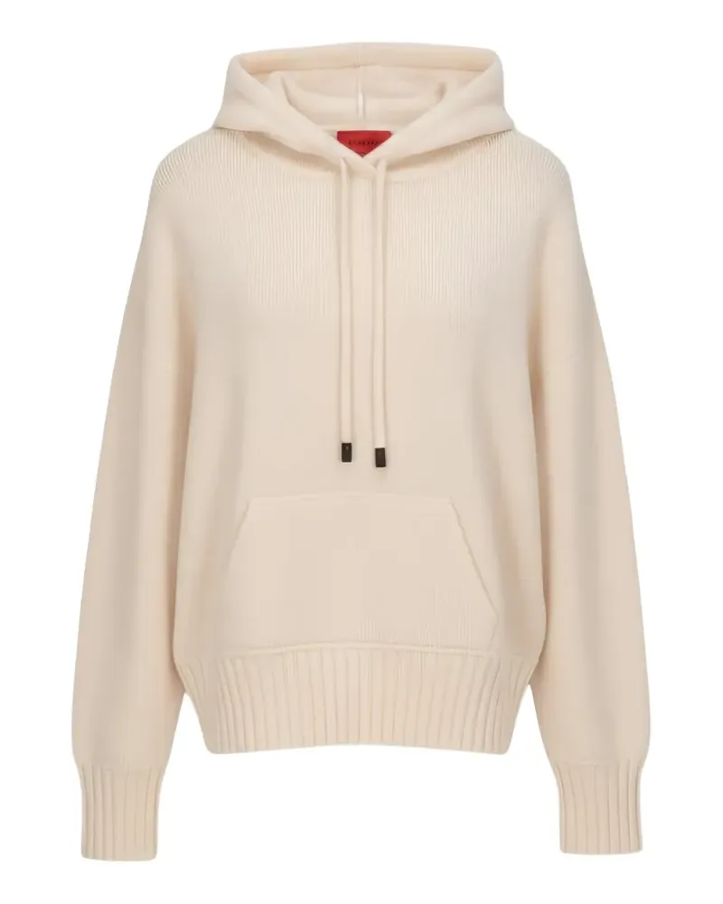 Isaia Hoodie mit Kordelzug - Weiß Weiß