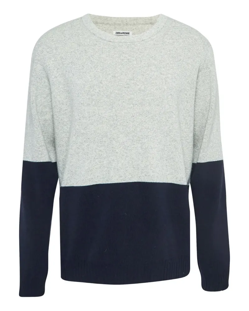 Zadig & Voltaire colour-block wool sweater - Grau Grau