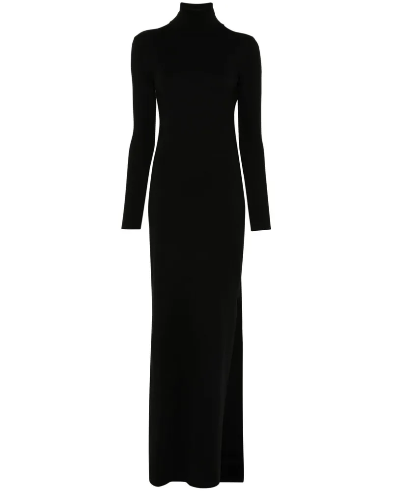 Saint Laurent Langärmeliges Kleid - Schwarz Schwarz
