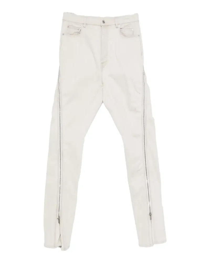 DRKSHDW by Rick Owens side zip jeans - Nude Nude