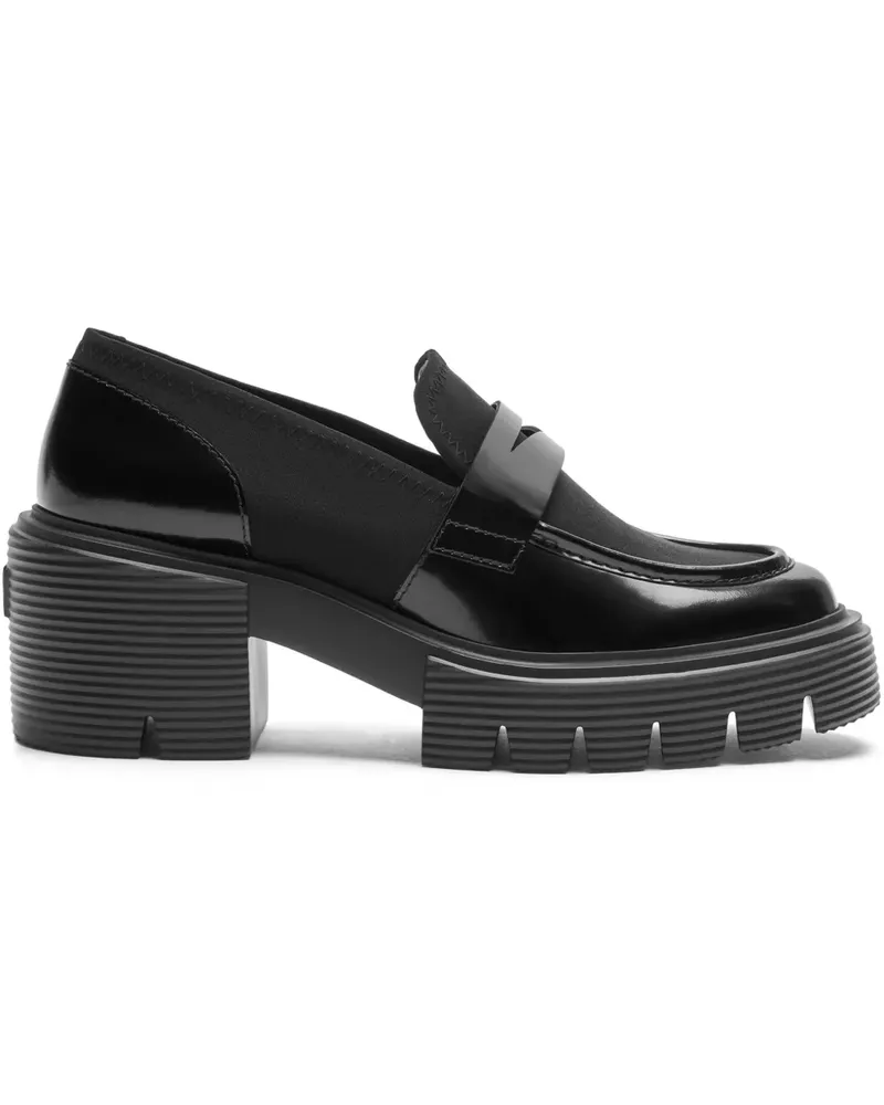 Stuart Weitzman Loafer aus Leder 60mm - Schwarz Schwarz
