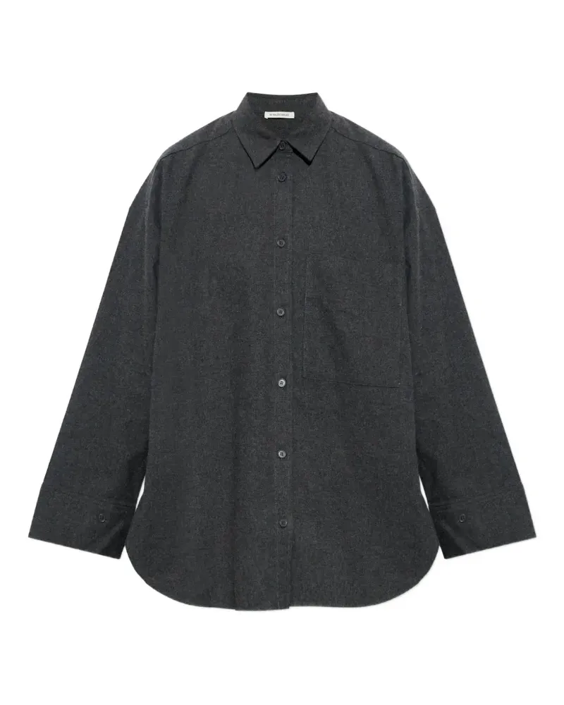 By Malene Birger Derris Flanellhemd - Grau Grau