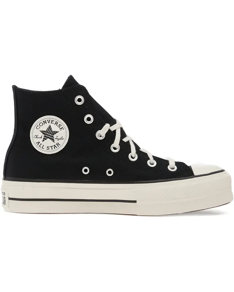Converse Chuck Taylor All Star Lift floral-patch platform-sole sneakers - Schwarz Schwarz