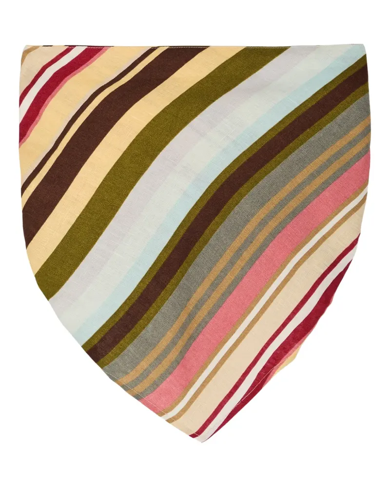 Faithfull The Brand Antibes striped strapless top - Nude Nude