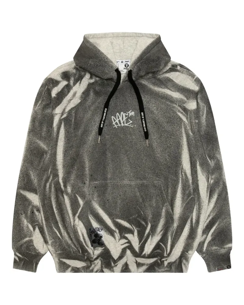 BAPE graphic-print hoodie - Grau Grau